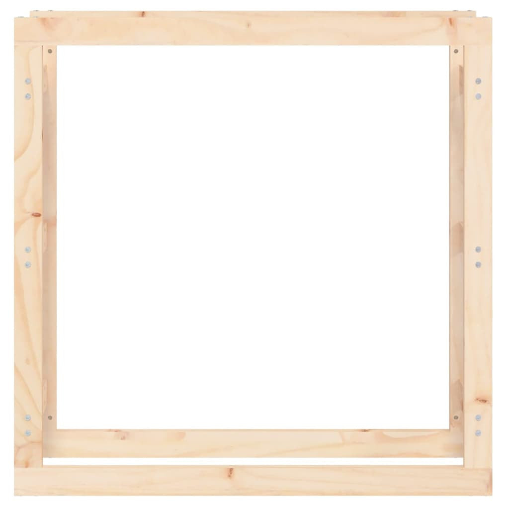 Vedställ 100x25x100 cm massiv furu