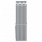 Polttopuuteline vaaleanharmaa 40x45x170 cm galvanoitu teräs