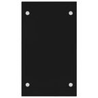 Polttopuuteline musta 40x35x60 cm lasi