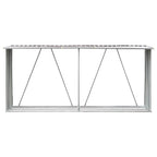 Puuvaja galvanoitu teräs 330x84x152 cm ruskea