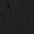 Polttopuuteline musta 110x35x108,5 cm täysi mänty