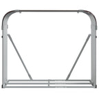 Polttopuuteline ruskea 120x45x100 cm galvanoitu teräs