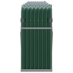 Polttopuuteline vihreä 300x45x100 cm galvanoitu teräs