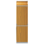 Polttopuuteline vaaleanruskea 40x45x170 cm galvanoitu teräs