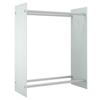 Vedställ, vitt, 80x35x100 cm, härdat glas