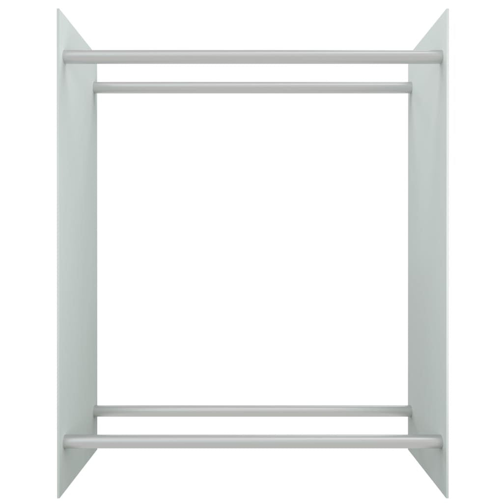 Vedställ, vitt, 80x35x100 cm, härdat glas