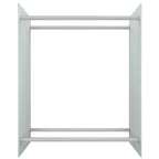 Vedställ, vitt, 80x35x100 cm, härdat glas