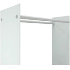 Vedställ, vitt, 80x35x100 cm, härdat glas