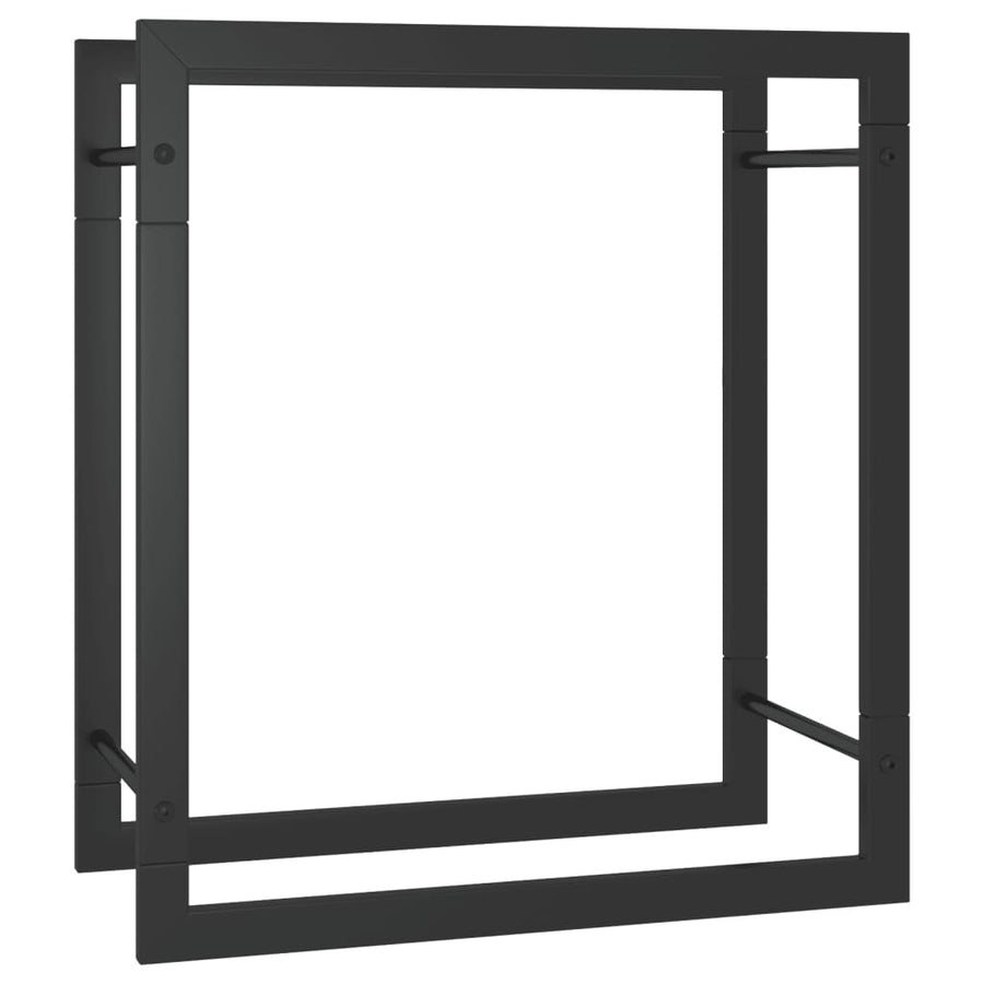 Vedställ, matt svart, 50x28x56 cm, stål