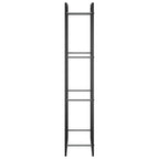 Polttopuuteline mattamusta 50x28x132 cm teräs