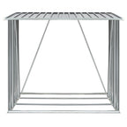 Puuvaja galvanoitu teräs 163x83x154 cm harmaa