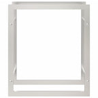 Polttopuuteline 50x28x56 cm ruostumaton teräs