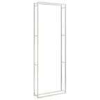 Polttopuuteline 110x28x312 cm ruostumaton teräs