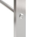 Polttopuuteline 110x28x312 cm ruostumaton teräs