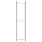 Polttopuuteline 110x28x116 cm ruostumaton teräs