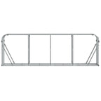 Polttopuuteline hopea 300x45x100 cm galvanoitu teräs