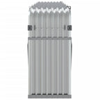 Polttopuuteline hopea 300x45x100 cm galvanoitu teräs