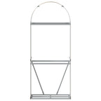 Polttopuuteline vaaleanruskea 80x45x190 cm galvanoitu teräs