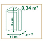 Nature Kasvihuone 69x49x160 cm