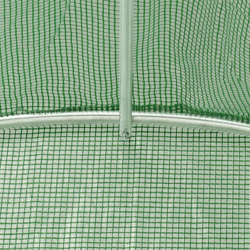 Tunnelikasvihuone teräsrungolla vihreä 18 m² 6x3x2 m