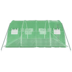 Kasvihuone teräsrungolla vihreä 16 m² 4x4x2 m