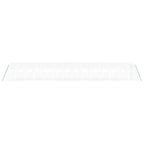 Kasvihuone teräsrungolla valkoinen 56 m² 14x4x2 m