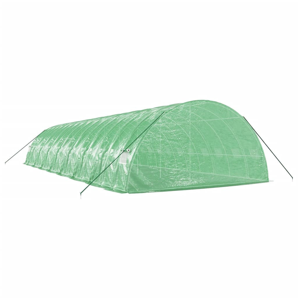 Kasvihuone teräsrungolla vihreä 96 m² 16x6x2,85 m