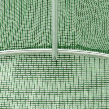 Tunnelikasvihuone teräsrungolla vihreä 96 m² 16x6x2,85 m