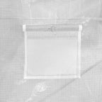 Kasvihuone teräsrungolla valkoinen 96 m² 24x4x2 m