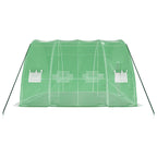 Kasvihuone teräsrungolla vihreä 24 m² 6x4x2,85 m