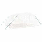 Kasvihuone teräsrungolla valkoinen 20 m² 5x4x2,3 m