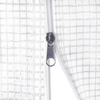 Kasvihuone teräsrungolla valkoinen 20 m² 5x4x2,3 m