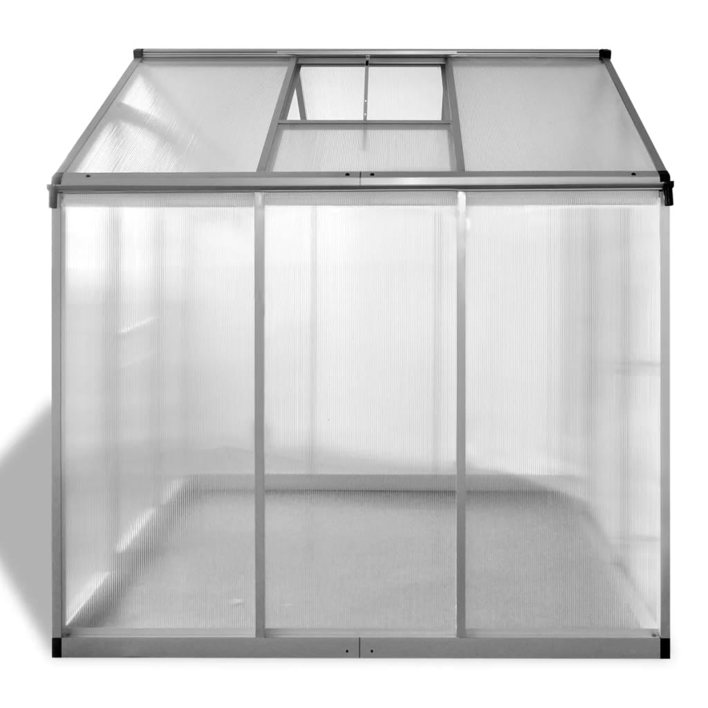 Växthus med förstärkt aluminiumram, 3,46 m²