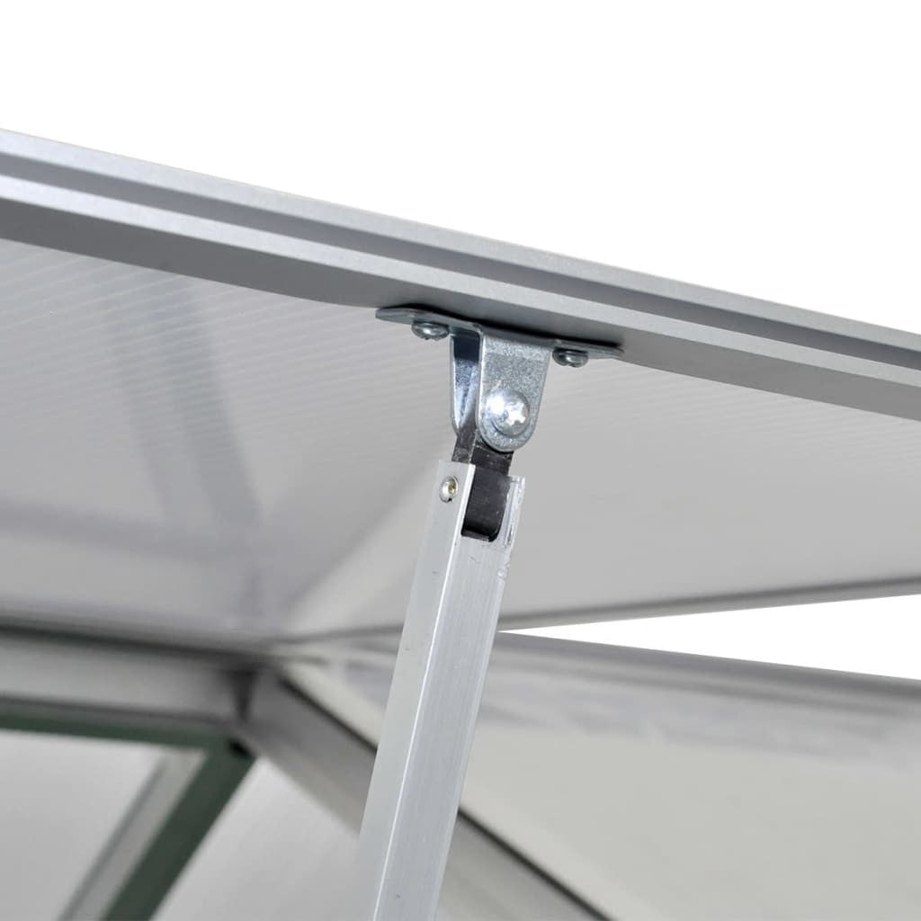 Växthus med förstärkt aluminiumram, 3,46 m²