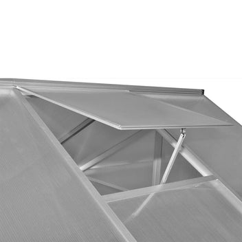 Växthus med förstärkt aluminiumram, 3,46 m²