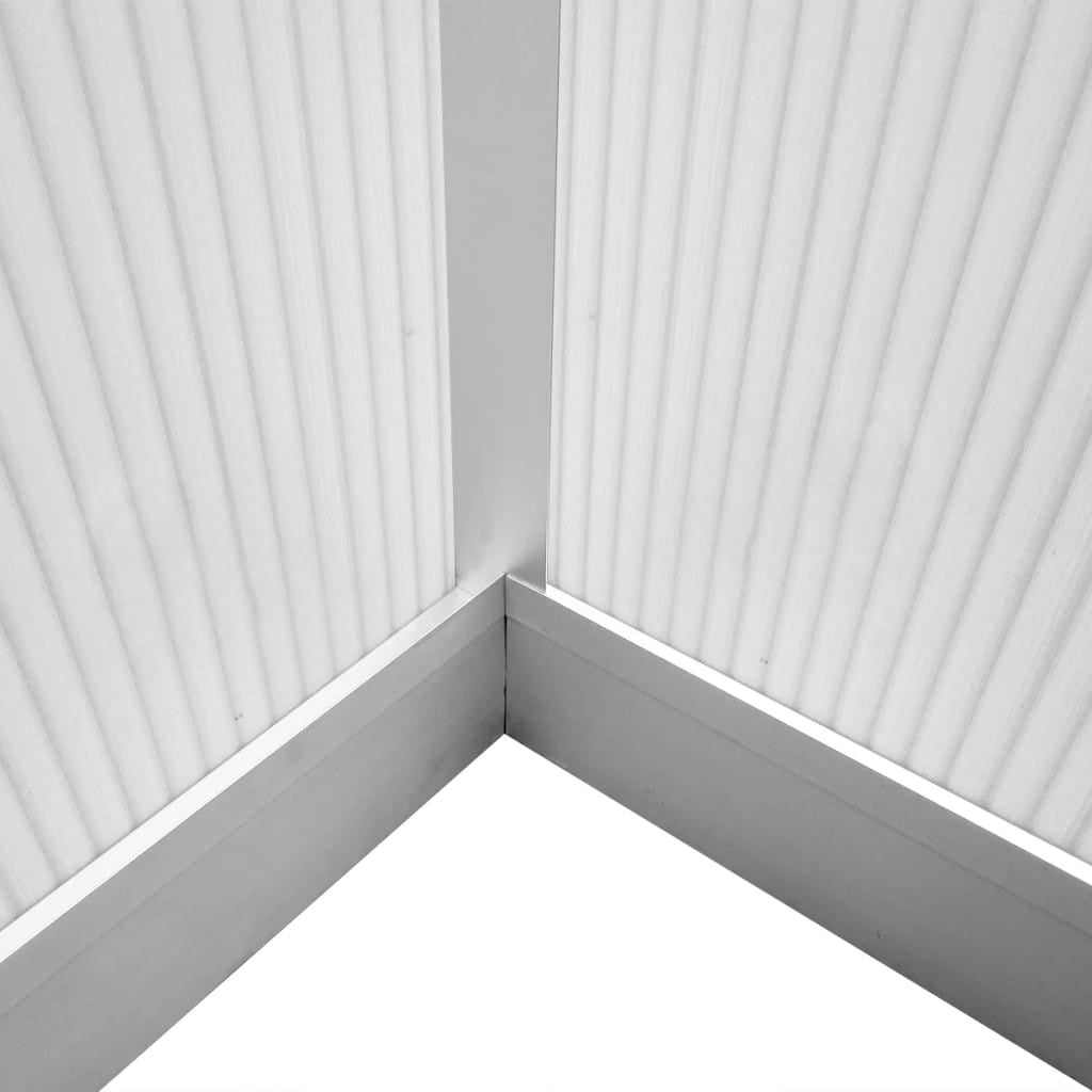 Växthus med förstärkt aluminiumram, 3,46 m²