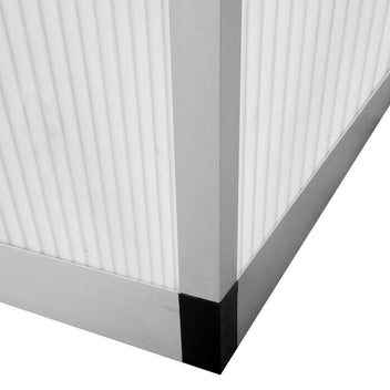 Växthus med förstärkt aluminiumram, 3,46 m²