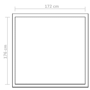 Växthus med förstärkt aluminiumram, 3,46 m²