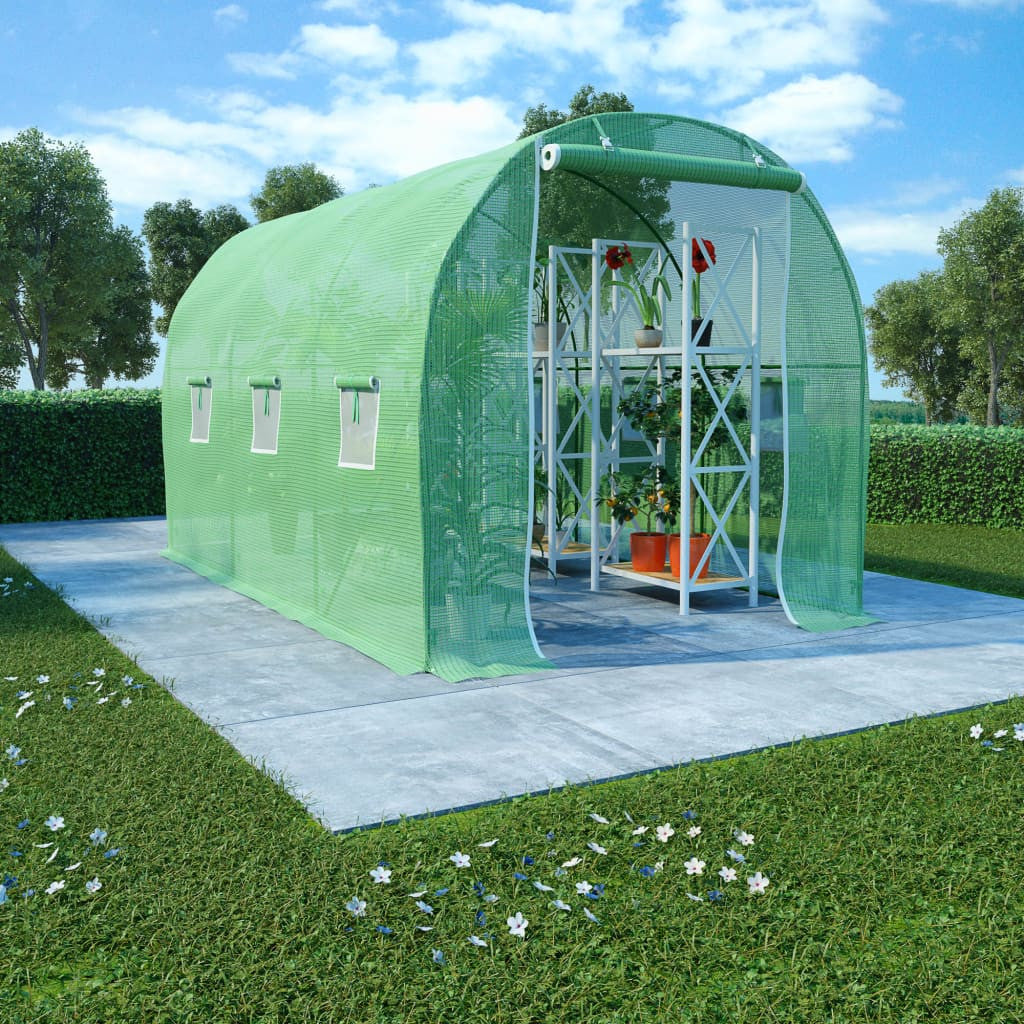 Tunnelikasvihuone 6,86 m² 3,43x2x2 m