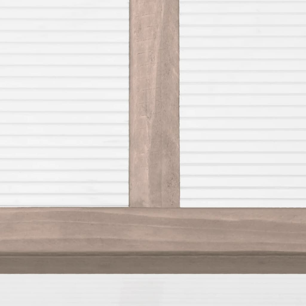 Mini-växthus grå 110x58,5x39 cm gran