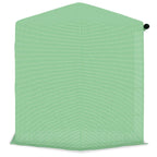 Kasvihuone hyllyillä teräs 227x223 cm