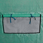 Muovikatteinen kasvihuone teräsrungolla 18m² kannettava