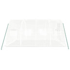 Kasvihuone teräsrungolla valkoinen 12 m² 4x3x2 m