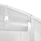 Kasvihuone teräsrungolla valkoinen 12 m² 4x3x2 m