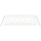 Kasvihuone teräsrungolla valkoinen 24 m² 6x4x2 m