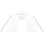 Kasvihuone teräsrungolla valkoinen 66 m² 22x3x2 m