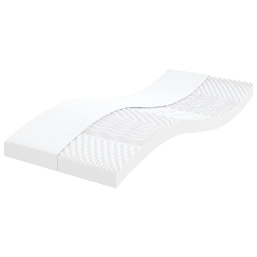Skummadrasser, 2 st, vita, 90x190 cm, 7 zoner, fast, 20ILD