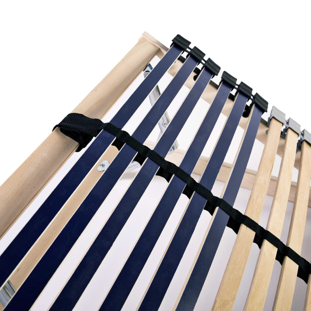 Sängbotten med 42 ribbor, 7 zoner, 90x200 cm