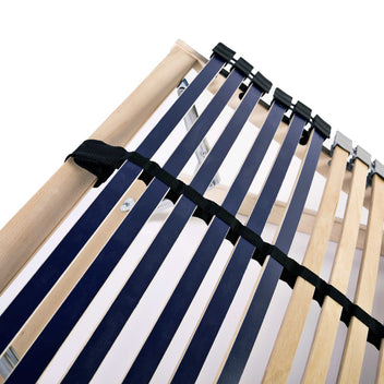 Sängbotten med 42 ribbor, 7 zoner, 90x200 cm