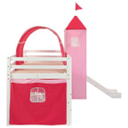 Lasten parvisängyn runko, liukumäki ja tikapuut mänty 208x230cm